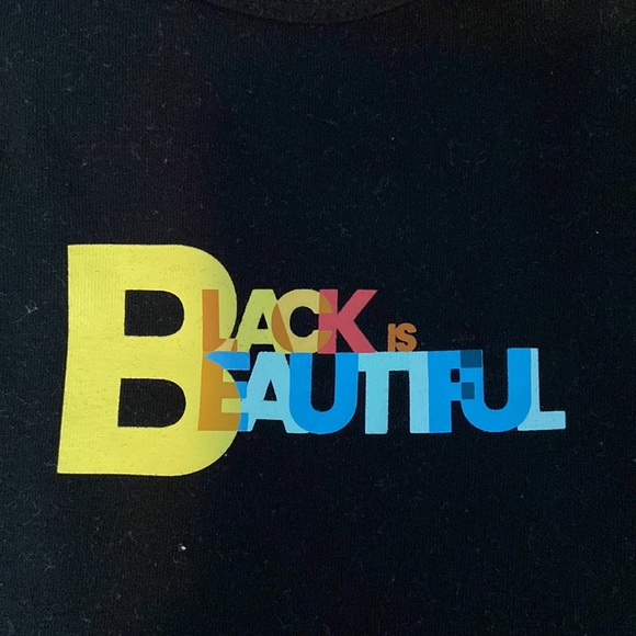 BLACK IS BEAUTIFUL ✊🏾! Size: 0-3 month. Color: Black/Multi color - Picture 2 of 2